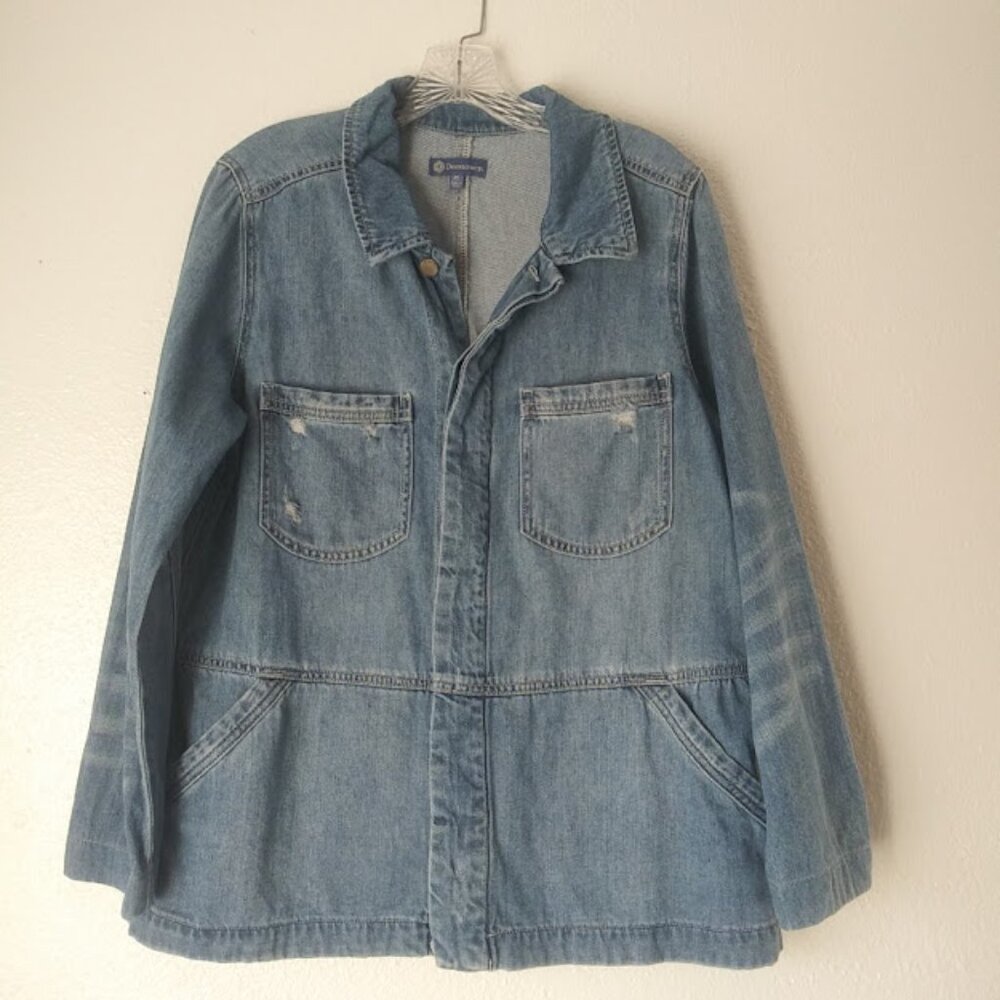 Democracy women's size M distressed denim jacket
